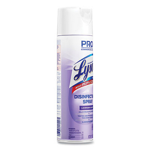 Professional LYSOL Brand Disinfectant Spray, Lavender, 19 oz Aerosol Spray, 12/Carton (89097CT)