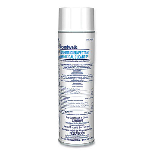 Boardwalk Foaming Disinfectant Germicidal Cleaner, Flowery Scent, 19 oz Aerosol Can, 12/Carton (343ACT)