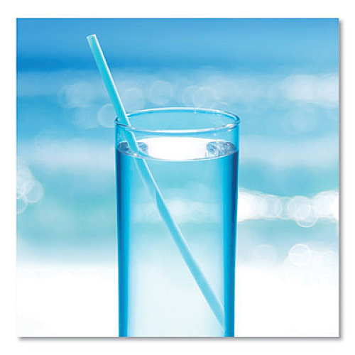 phade Marine Biodegradable Straws, 7.75", Ocean Blue,  6,000/Carton (511204)
