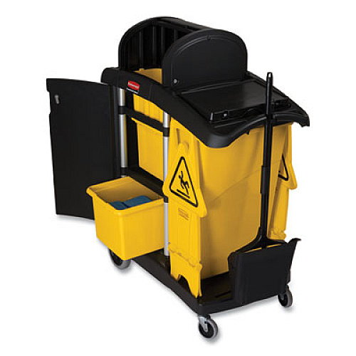 Rubbermaid Commercial Organizing Bin, 30-Quart, Yellow, 2/Carton (FG9T8400YEL)