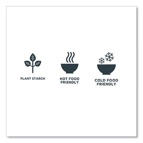 Eco-Products EcoSense Renewable Plant Starch Cutlery, Knife, Plastic, Cream, 50/Pack (EPS001PK)