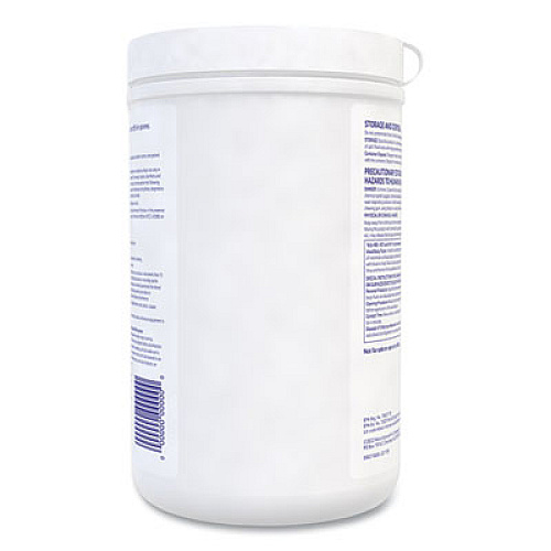 Diversey Avert Sporicidal Disinfectant Cleaner Wipes, 6 x 7, Chlorine Scent, 160/Canister, 12/Carton (100895790)