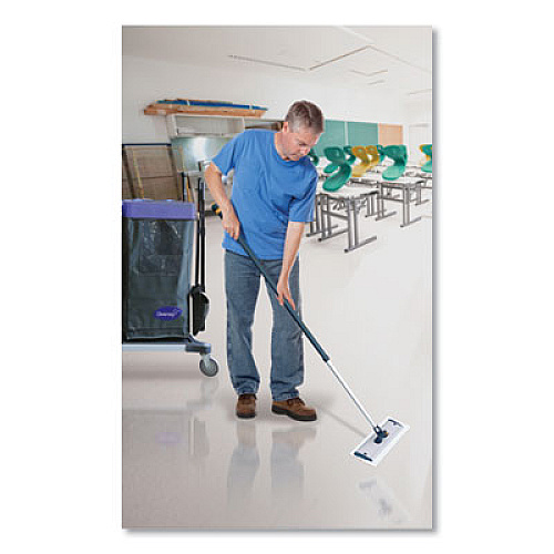 Diversey EasyMop Single-Use Microfiber Mop, 16 x 5.3, 10/Carton (D1232213)