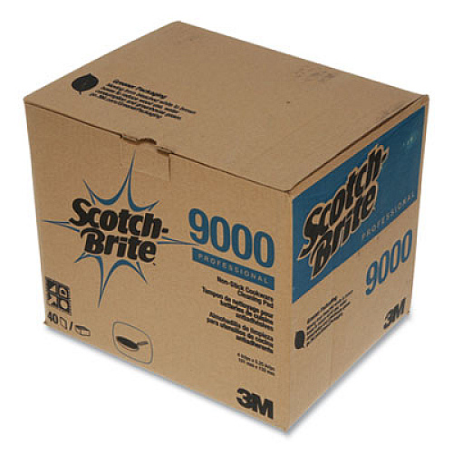 Scotch-Brite All-Purpose Scouring Pad 9000, 4 x 5.25, Blue, 40/Carton (34738)