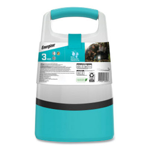 Energizer Vision Hybrid Lantern, Rechargeable Lithium Ion Battery/4 AA Batteries (Sold Separately), Teal/White (ENALUH28)