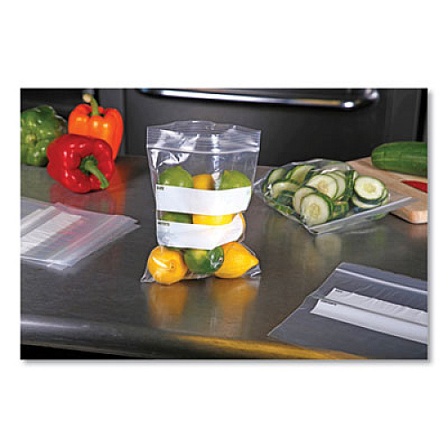 AmerCareRoyal Zipper Bags, Quart, 7" x 7.99", Clear, 500/Carton (ZBQ78)