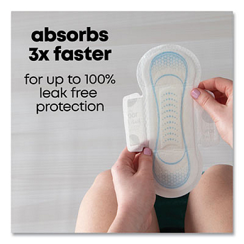 U by Kotex Security Ultrathin Pad with Wings, Regular Absorbency, Unscented, Regular, 36/Pack (53631)