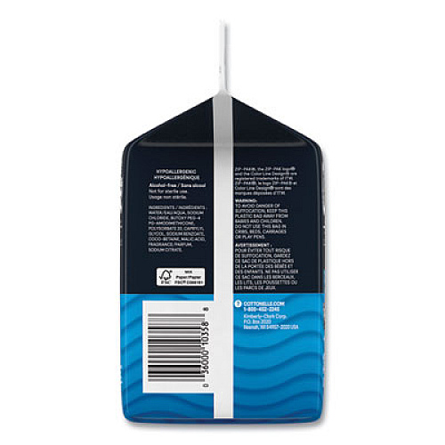 Cottonelle Fresh Care Flushable Cleansing Cloths, 1-Ply, 5 x 7.25, White, 168/Pack (10358EA)