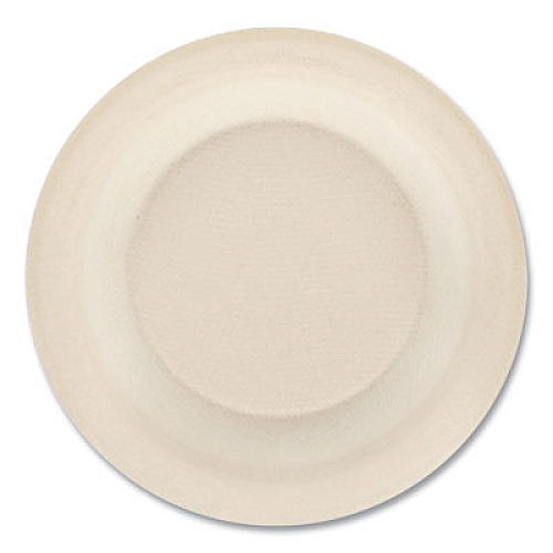 Boardwalk Bagasse PFAS-Free Dinnerware, Round Bowl, Sugarcane, 12 oz, Tan, 1,000/Carton (BOWL12NPFA)