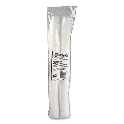 Fabri-Kal Portion Cups, 1 oz, Plastic, Translucent, 250/Sleeve, 10 Sleeves/Carton (PC100)