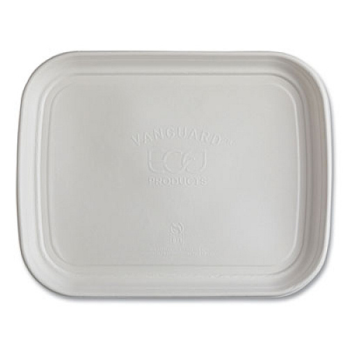 Eco-Products Regalia Renewable Sugarcane Tray, 13 x 17 x 1.3, White, 100/Carton (EPSCTR1317)