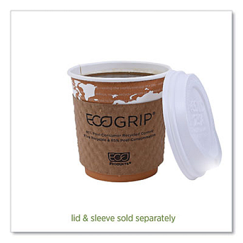 Eco-Products World Art Renewable and Compostable Hot Cups, 10 oz, Paper, Rust, 50/Pack, 20 Packs/Carton (EPBHC10WA)