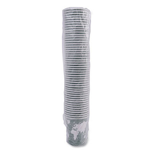 Eco-Products World Art Renewable and Compostable Hot Cups, 12 oz, Paper, Sage, 50/Pack, 20 Packs/Carton (EPBHC12WA)