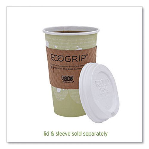Eco-Products World Art Renewable and Compostable Hot Cups, 16 oz, Paper, Tan, 50/Pack, 20 Packs/Carton (EPBHC16WA)