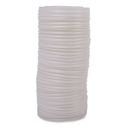Eco-Products World Art PLA-Laminated Soup Container Lids, For 12 oz to 32 oz Containers, White, Plastic, 50/Pack, 10 Packs/Carton (EPECOLIDSPL)
