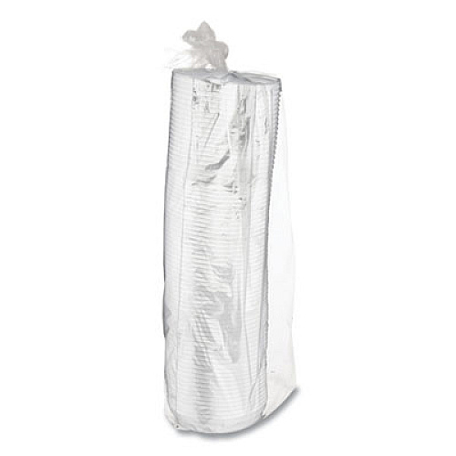 Eco-Products EcoLid 25% Recycled Content Hot Cup Lid, Fits 8 oz Hot Cups, Plastic, White, 100/Pack, 10 Packs/Carton (EPHL8WR)