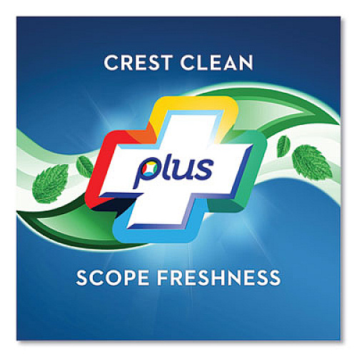 Crest Complete Whitening Toothpaste + Scope, Mint, 0.85 oz Tube, 72/Carton (04365)