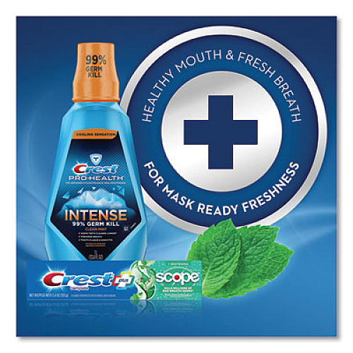 Crest Complete Whitening Toothpaste + Scope, Mint, 0.85 oz Tube, 72/Carton (04365)