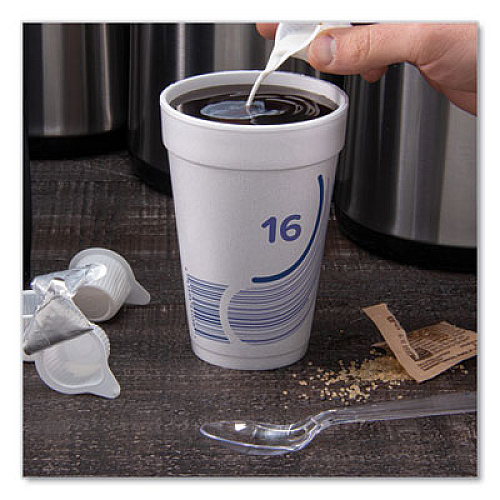 Dart Breeze Hot/Cold Insulated Foam Drinking Cups, 16 oz, Purple/White/Blue, 1,000/Carton (16J16B)