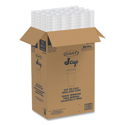 Dart Breeze Hot/Cold Insulated Foam Drinking Cups, 20 oz, Red/White/Blue, 500/Carton (20J16B)