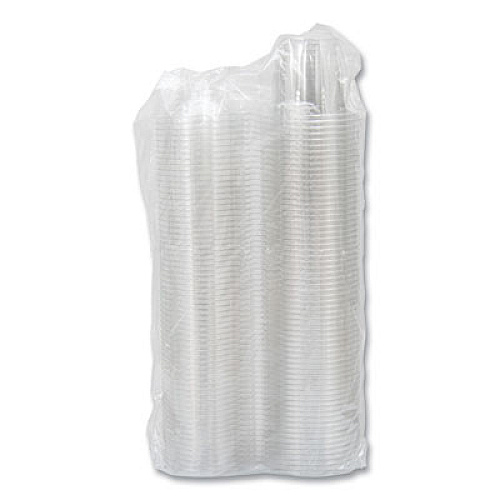Dart SafeSeal Tamper-Resistant, Tamper Evident Bowls, Dome Lid, 12 oz, 4.36 x 8.84 x 4.52, Clear, Plastic, 256/Carton (SC12D)