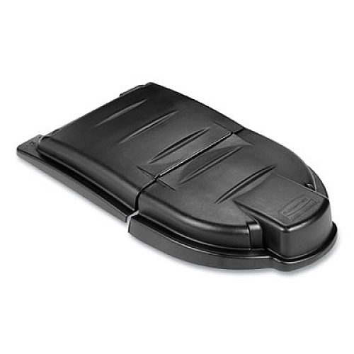 Rubbermaid Commercial Mega BRUTE Mobile Container Lid, 30 x 49.5, Black (FG9W7200BLA)