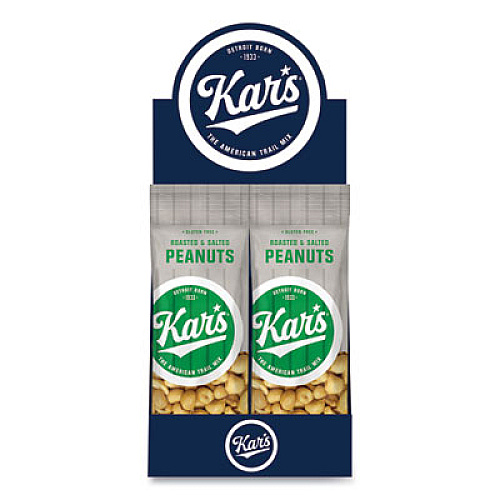 Kar's Peanuts, Salted, 2.5 oz Packet, 12/Box (SN08237)