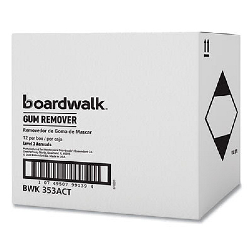Boardwalk Chewing Gum and Candle Wax Remover, Unscented, 6.5 oz Aerosol Spray, 12/Carton (353ACT)