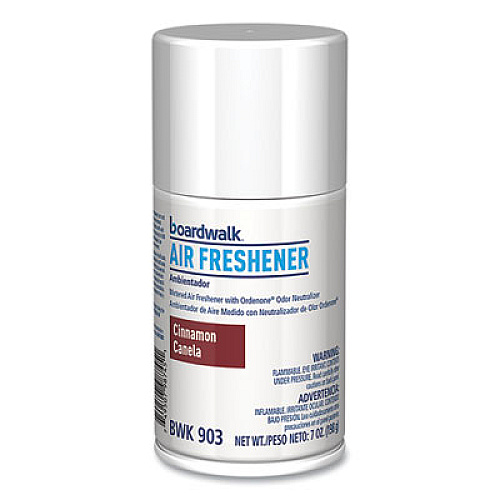 Boardwalk Metered Air Freshener Refill, Cinnamon Sunset Scent, 7 oz Aerosol Spray, 12/Carton (903)