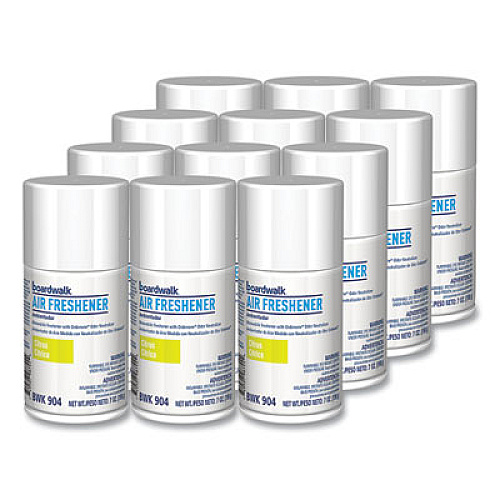 Boardwalk Metered Air Freshener Refill, Citrus Sunrise Scent, 7 oz Aerosol Spray, 12/Carton (904)