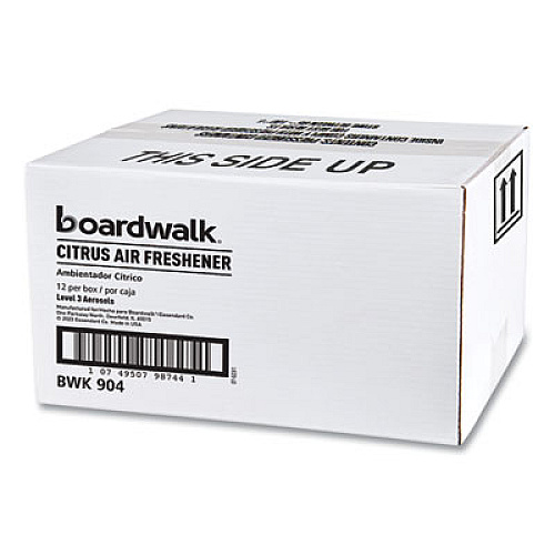 Boardwalk Metered Air Freshener Refill, Citrus Sunrise Scent, 7 oz Aerosol Spray, 12/Carton (904)