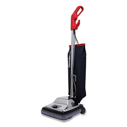 Sanitaire TRADITION QuietClean Upright Vacuum SC889A, 12" Cleaning Path, Gray/Red/Black (SC889D)