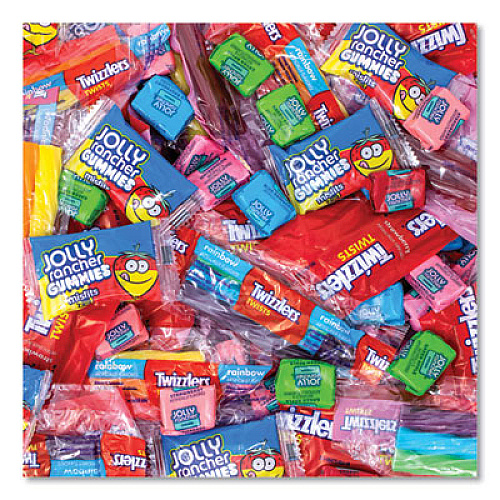 National Brand Twizzlers and Jolly Rancher Sweets Assortment Bulk Variety, Assorted Flavors, 260/Pack (22002061)