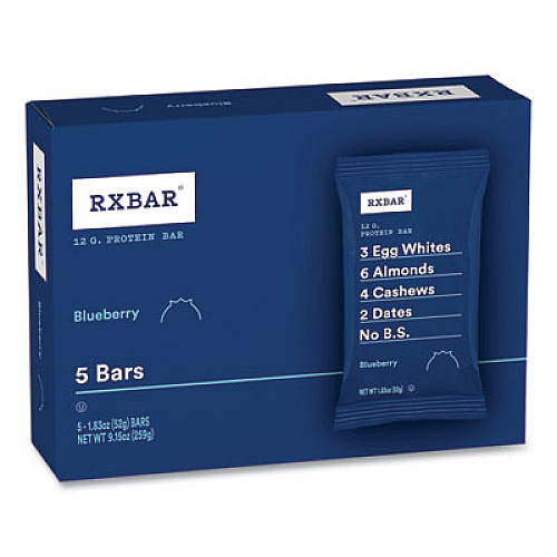 RXBAR Adult Bars, Assorted Flavors, 1.83 oz Bar, 5 Bars/Pack, 3 Packs/Carton (60000771)