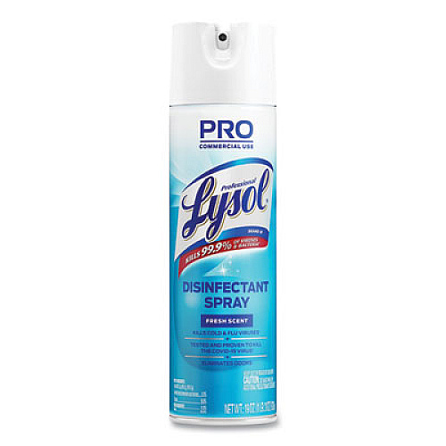 Professional LYSOL Brand Disinfectant Spray, Fresh Scent, 19 oz Aerosol Spray, 12/Carton (04675CT)