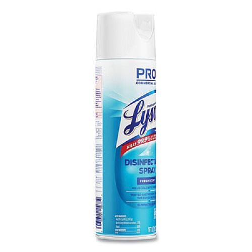 Professional LYSOL Brand Disinfectant Spray, Fresh Scent, 19 oz Aerosol Spray, 12/Carton (04675CT)