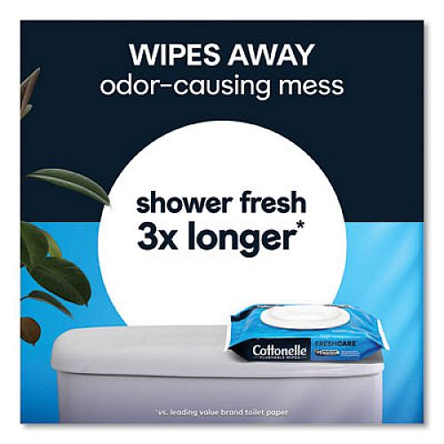 Cottonelle Fresh Care Flushable Cleansing Cloths, 1-Ply, 3.75 x 5.5, White, 42/Pack, 12 Packs/Carton (44932CT)