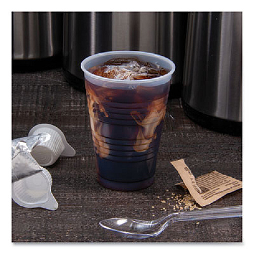 Dart High-Impact Polystyrene Cold Cups, 7 oz, Plastic, Translucent, 100/Pack (Y7PK)