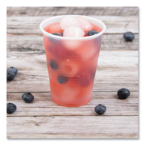 Dart High-Impact Polystyrene Cold Cups, 10 oz, Plastic, Translucent, 100/Sleeve, 25 Sleeves/Carton (Y10)