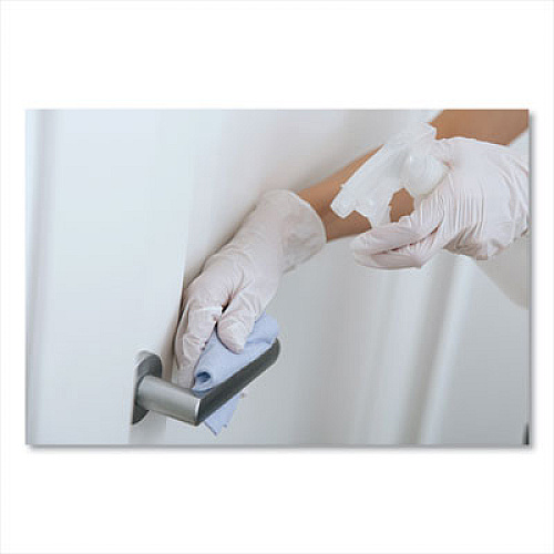 SemperGuard Latex Gloves, Powdered, Small, 4 mil Thick, 9.45" Long, Cream, 100/Box, 10 Boxes/Carton (INDPS102)