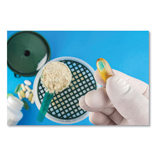 SemperCare Latex Examination Gloves, Powder-Free, Small, 5 mil Thick, 9.45" Long, Cream, 100/Box (SCLT102BX)
