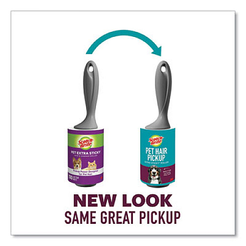 Scotch-Brite Pet Hair Pickup Lint Roller, 70 Sheets/Roll (839RS70)