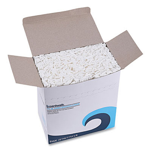 Boardwalk Wrapped Jumbo Straws, 7.75", Polypropylene, Clear, 500/Pack, 24 Packs/Carton (JSTW775CLR)