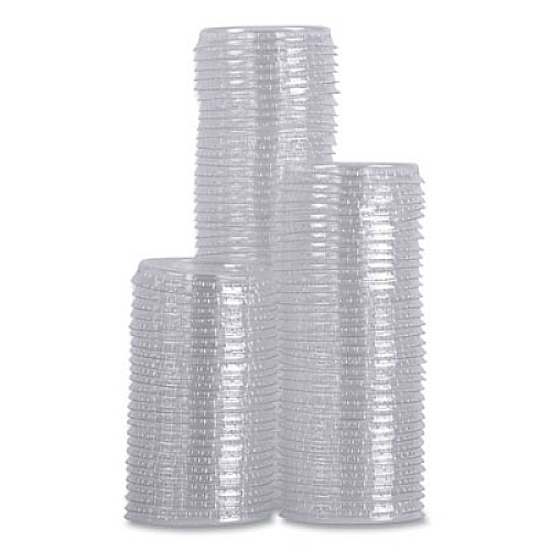 Boardwalk Souffle/Portion Cup Lids, Fits 1 oz Portion Cups, Plastic, Clear, 2,500/Carton (PRTLID1)