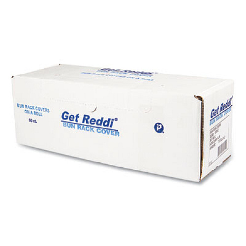 Inteplast Group Bun Rack/Pan Cover Film, 52 x 80, 1-Rack, 15 Micron, Clear, 50/Carton (BR52X80)