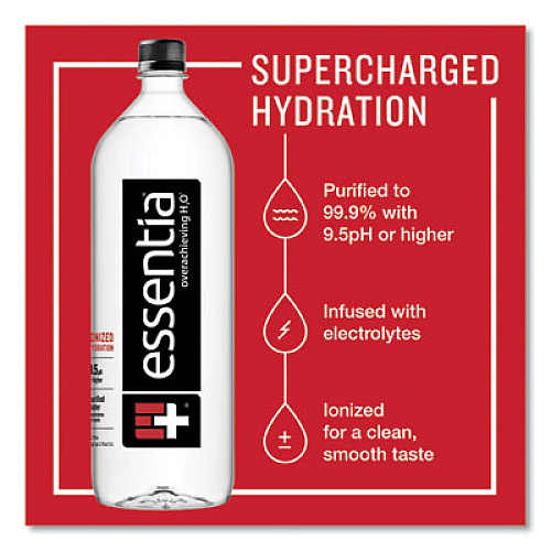 Essentia Ionized Alkaline Water, 1.5 L Bottle, 12/Carton (22002029)