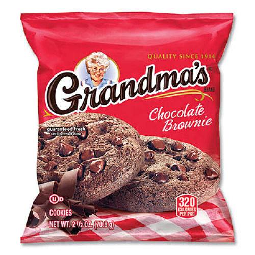 Grandma's Cookies Variety Tray, Assorted Flavors, (6) 3.25 oz, (26) 2.5 oz, 32 Bags/Carton (73977)
