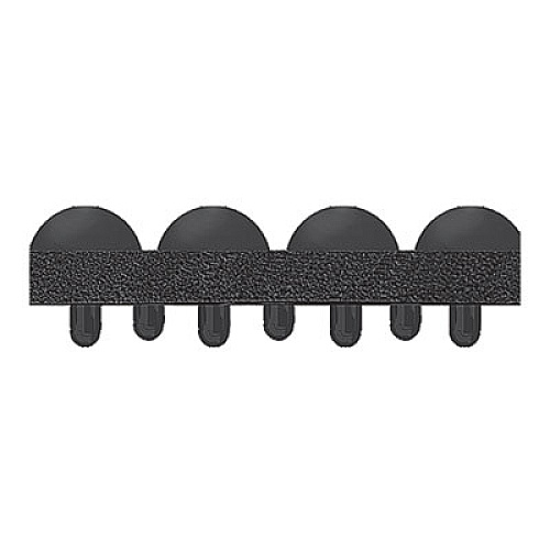 Crown Yoga-Flex, Rectangular, Black High/Low Bubble Surface, 36" x 48" (YF0034BK)