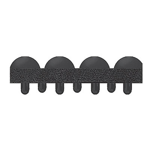 Crown Yoga-Flex, Rectangular, Black High/Low Bubble Surface, 24" x 36" (YF0023BK)