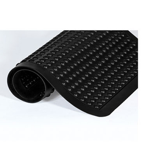 Crown Yoga-Flex, Rectangular, Black High/Low Bubble Surface, 24" x 36" (YF0023BK)